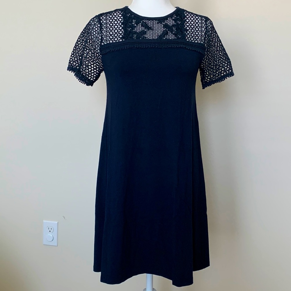 EUC Loft Navy Blue Dress Sz XS